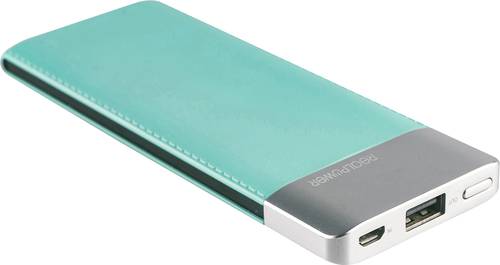 RealPower PB-5500 Powerbank 5500 mAh LiPo Silber, Grün von RealPower