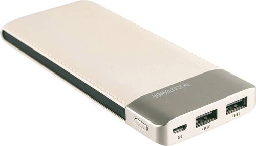 RealPower PB-8000 Powerbank 8000 mAh LiPo Champagner RealPower PB-8000 Powerbank 8000 mAh LiPo Champagner von RealPower