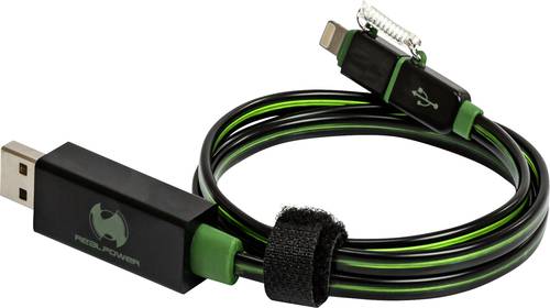 RealPower USB-Kabel USB 2.0 USB-A Stecker, Apple Lightning Stecker 0.75m Grün mit LED 185962 RealPower USB-Kabel USB 2.0 USB-A Stecker, Apple Lightning Stecker 0.75m Grün mit LED 185962 von RealPower