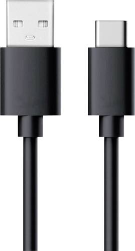 RealPower USB-Kabel USB 2.0 USB-A Stecker, USB-C® Stecker 0.60m Schwarz 255650 von RealPower