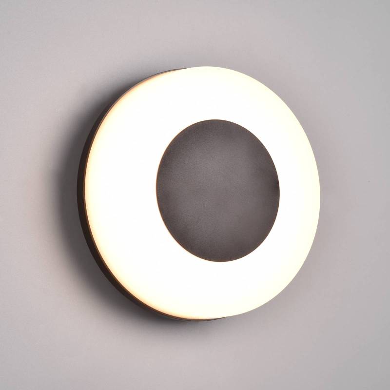 LED-Außenwandleuchte Morena, schwarz, IP54, CCT, Kunststoff von Reality Leuchten