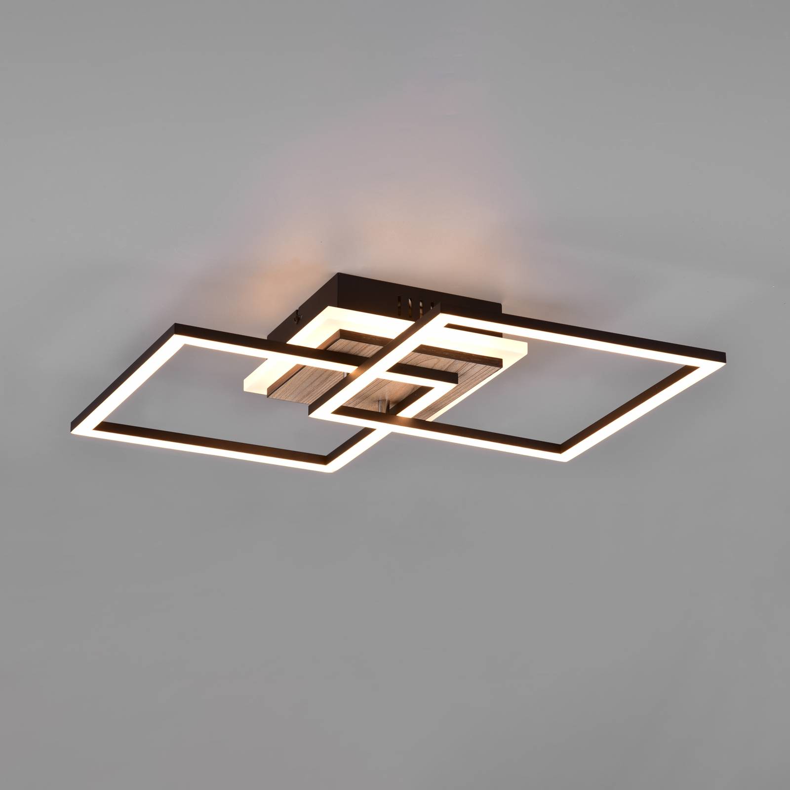LED-Deckenlampe Giro 3-flammig eckig Fernbedienung LED-Deckenlampe Giro 3-flammig eckig Fernbedienung von Reality Leuchten