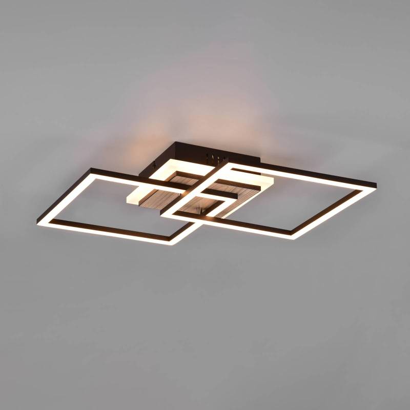 LED-Deckenlampe Giro 3-flammig eckig Fernbedienung von Reality Leuchten