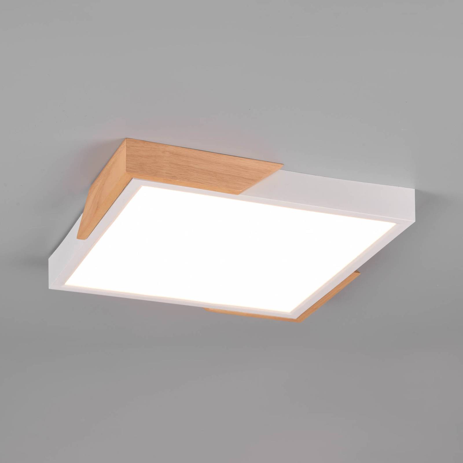 LED-Deckenlampe Meta, 31,5x31,5cm, 3.000K, weiß LED-Deckenlampe Meta, 31,5x31,5cm, 3.000K, weiß von Reality Leuchten