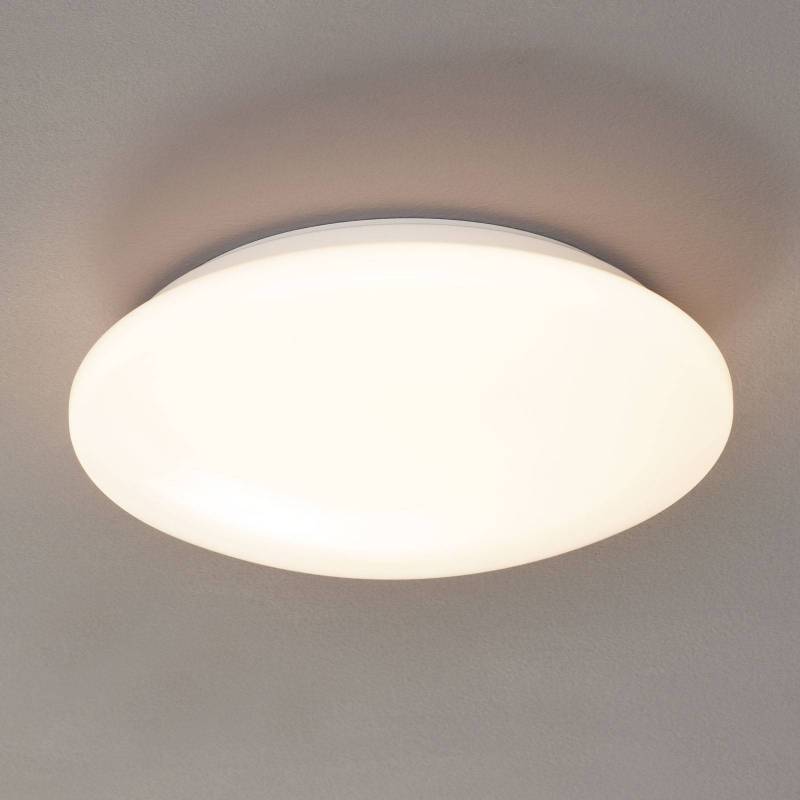 LED-Deckenlampe Pollux, Ø 27 cm, Kunststoff, Bewegungsmelder von Reality Leuchten