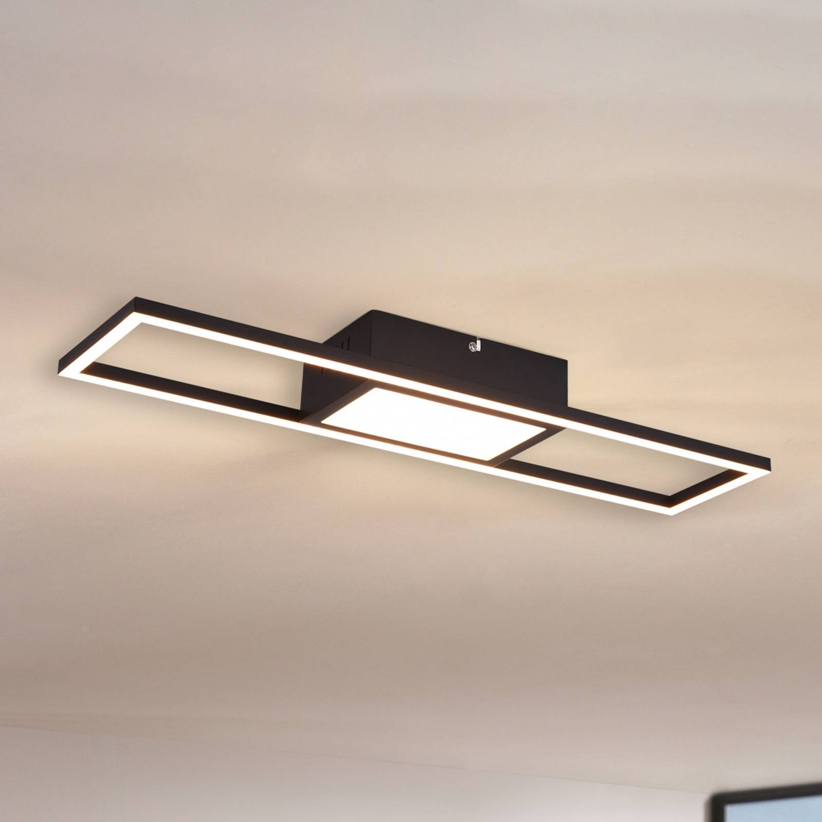 LED-Deckenleuchte Rigido Fernbedienung CCT schwarz LED-Deckenleuchte Rigido Fernbedienung CCT schwarz von Reality Leuchten