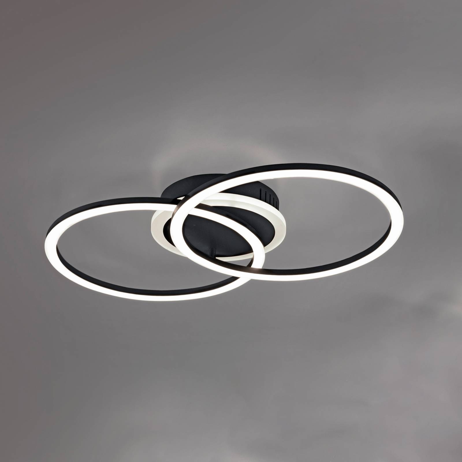 LED-Deckenleuchte Venida im Ringdesign, schwarz LED-Deckenleuchte Venida im Ringdesign, schwarz von Reality Leuchten