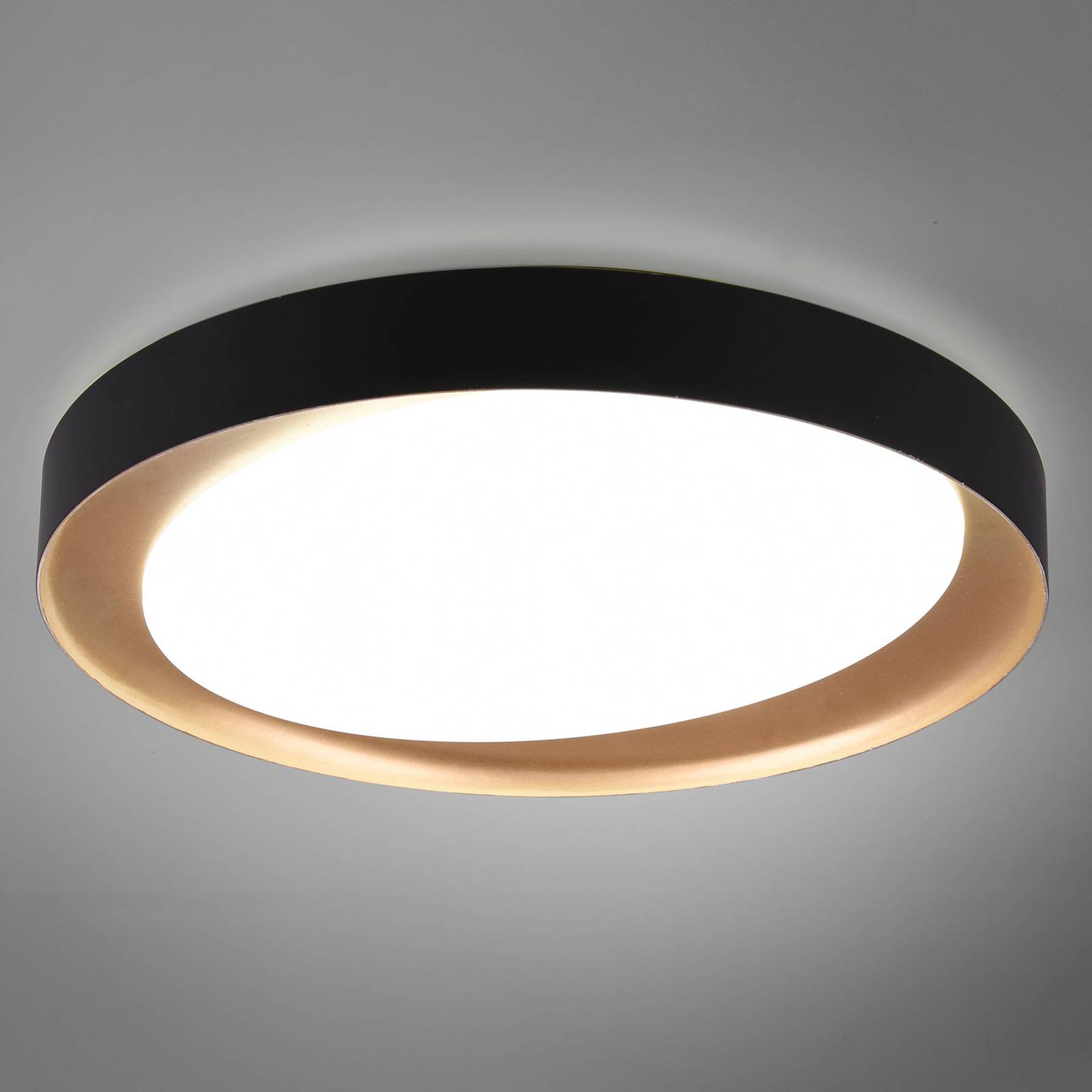 LED-Deckenleuchte Zeta tunable white, schwarz/gold LED-Deckenleuchte Zeta tunable white, schwarz/gold von Reality Leuchten