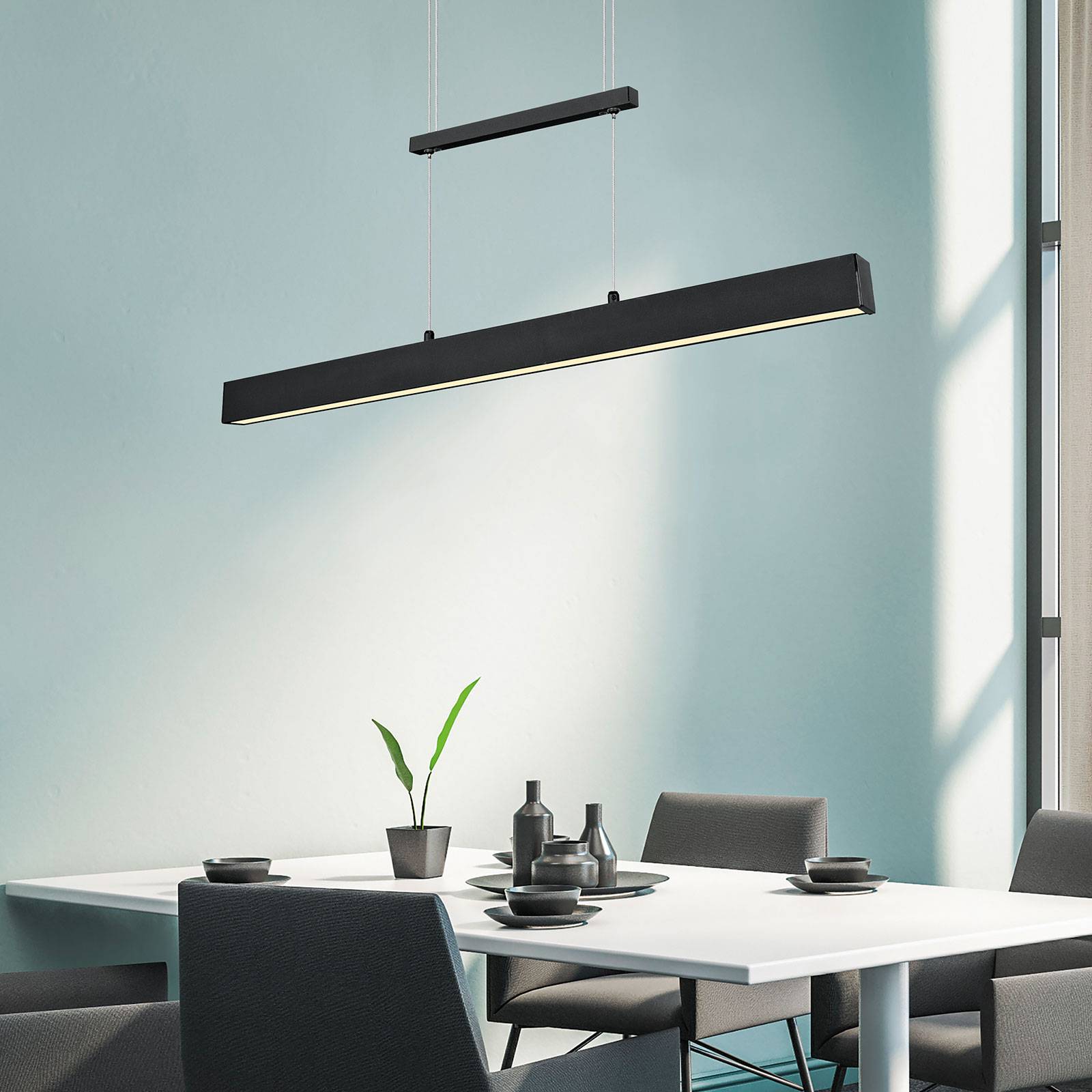 LED-Hängeleuchte Paros mit SwitchDimmer schwarz LED-Hängeleuchte Paros mit SwitchDimmer schwarz von Reality Leuchten
