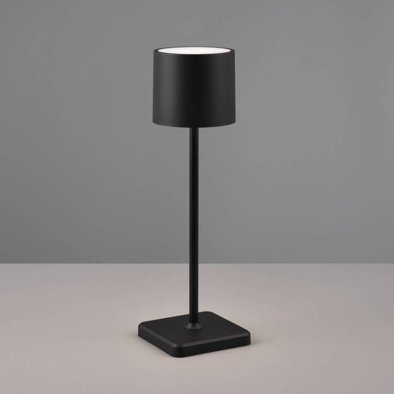 LED-Tischleuchte Fernandez, Dimmer und CCT schwarz von Reality Leuchten