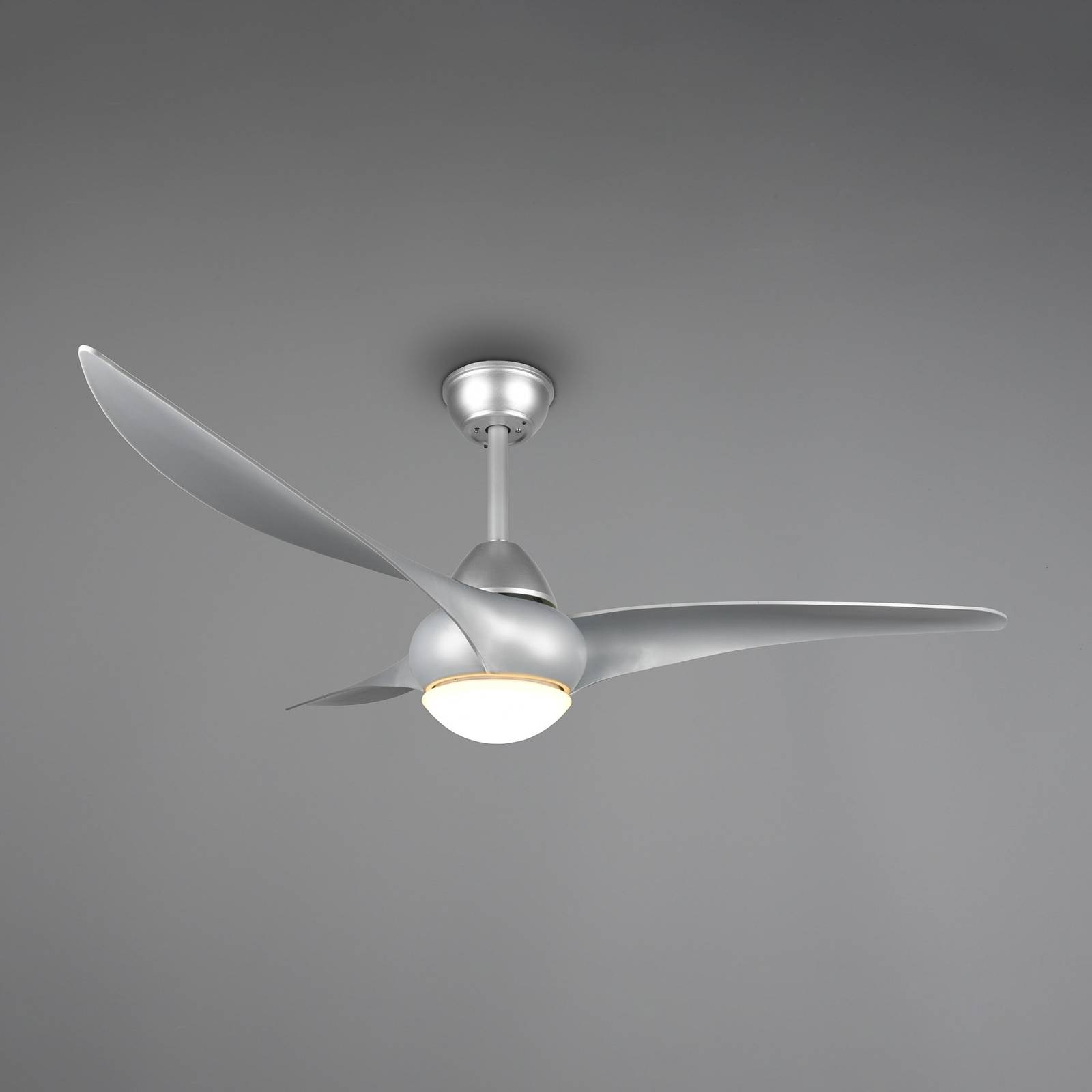 LED-Ventilator Alesund mit Fernbedienung, titan von Reality Leuchten