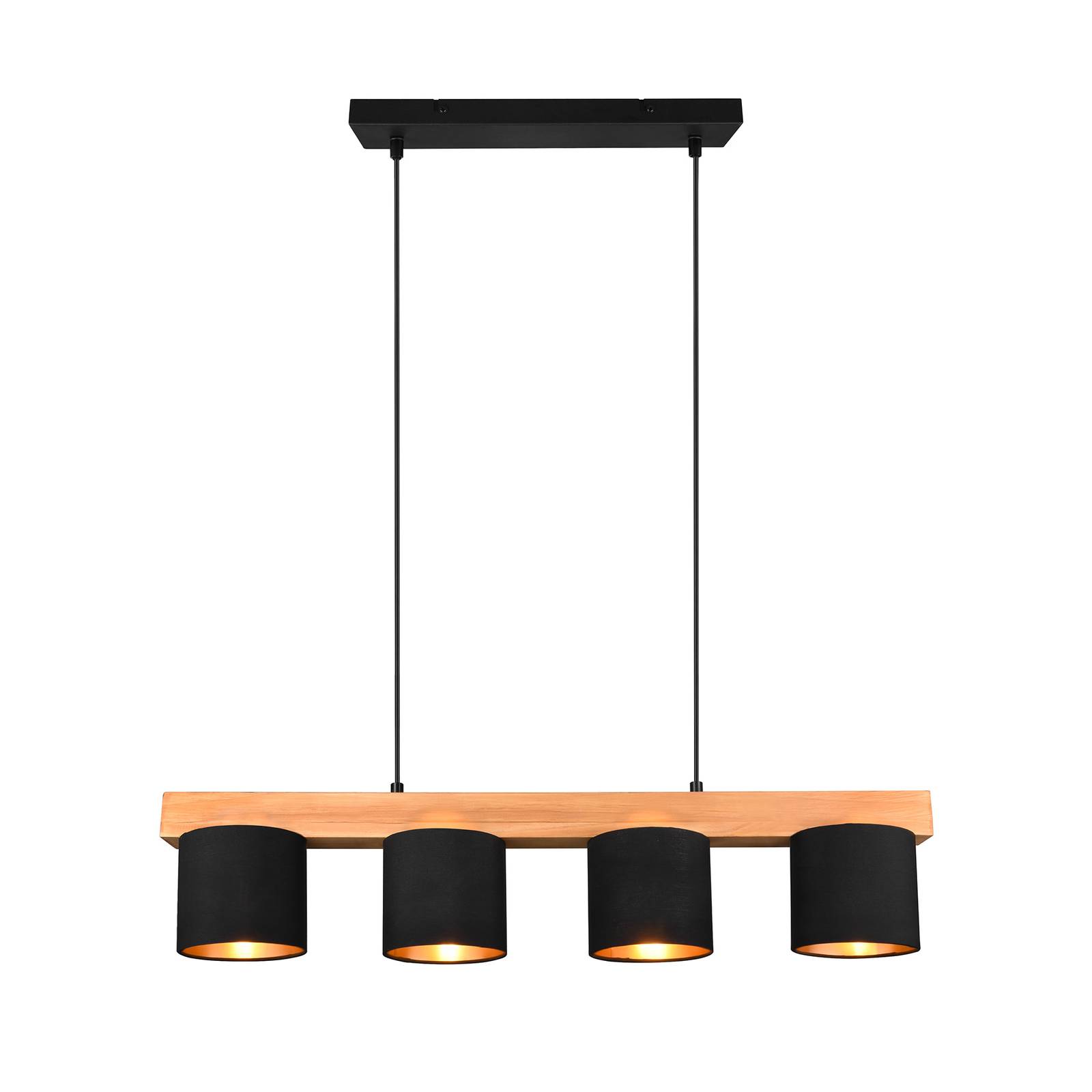 Pendelleuchte Cameron, vierflammig, schwarz Pendelleuchte Cameron, vierflammig, schwarz von Reality Leuchten