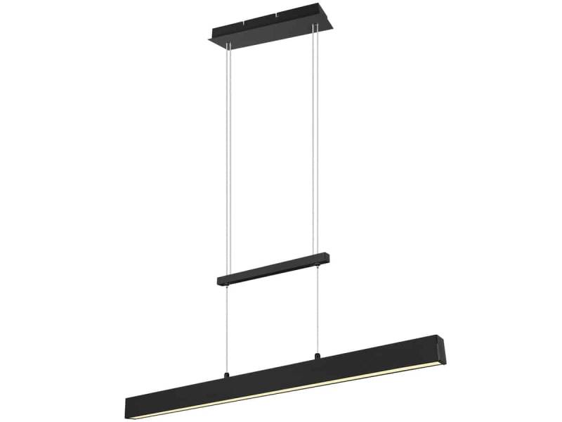REALITY LED-Pendelleuchte Paros R32043105 schwarz, 1 x LED 22 W, 2500 lm, 2 x 5 W, 2 x 600 lm von Reality