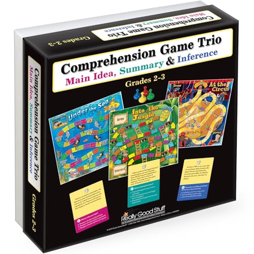 Really Good Stuff Comprehension Spiel-Trio: Hauptidee, Zusammenfassung und Inference – Grade 2-3 Really Good Stuff Comprehension Spiel-Trio: Hauptidee, Zusammenfassung und Inference – Grade 2-3 von Really Good Stuff