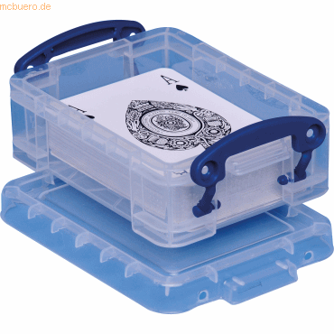Really Useful Box Aufbewahrungsbox 0.2C 12x4,5x8,5cm 0,2l transparent von Really Useful Box