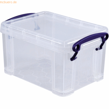 Really Useful Box Aufbewahrungsbox 1,6l 195x110x135mm PP transparent von Really Useful Box