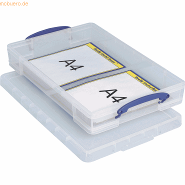 Really Useful Box Aufbewahrungsbox 10l 520x340x85mm PP transparent von Really Useful Box