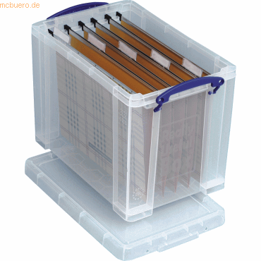 Really Useful Box Aufbewahrungsbox 19l 395x255x290mm PP transparent von Really Useful Box