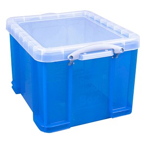 Really Useful Box Aufbewahrungsbox 35,0 l transparent, blau 48,0 x 39,0 x 31,0 cm von Really Useful Box