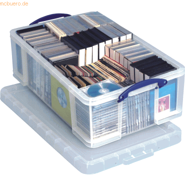 Really Useful Box Aufbewahrungsbox 50l 710x440x230mm PP transparent von Really Useful Box