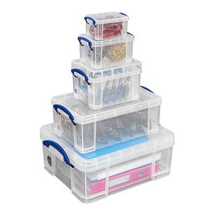 Really Useful Box Aufbewahrungsboxen-Set transparent von Really Useful Box