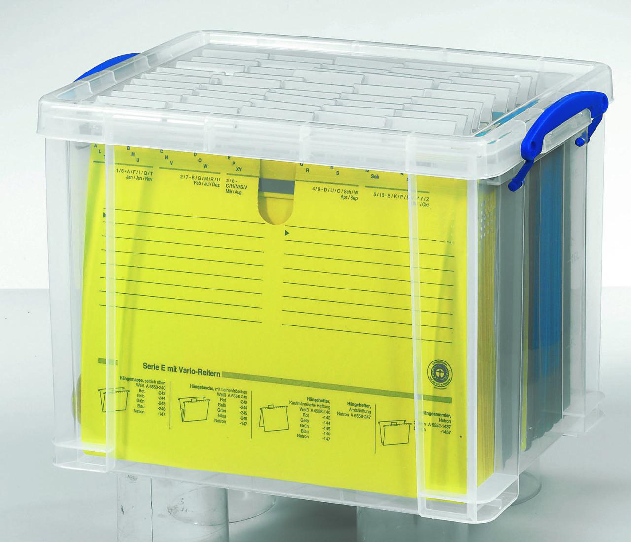 Really Useful Box Aufbewahrungsbox 19,0 l - 39,5 x 25,5 x 29,0 cm transparent von Really Useful Box