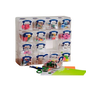 Really Useful Box Kleinteilemagazin 16x 0,3 l transparent 37,5 x 12,5 x 31,0 cm von Really Useful Box