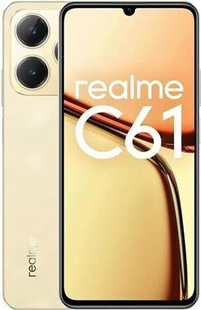 Realme C61 Sparkle Gold Android Smartphone 6GB RAM 128GB Speicher - Smartphone - 128 GB (RMX3939SG) von Realme