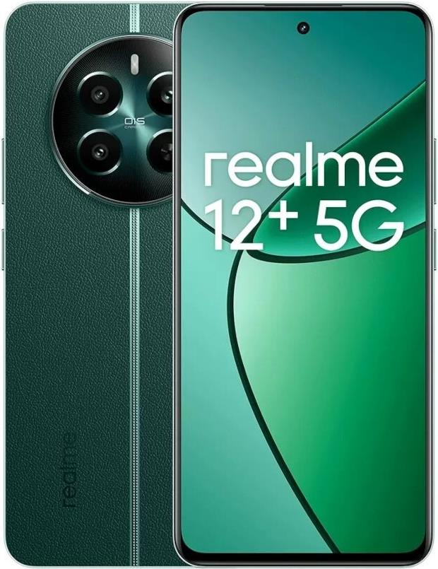 realme 12+ 16,9 cm (6.67) Dual-SIM Android 14 5G USB Typ-C 8 GB 256 GB 5000 mAh Grün (RMX3867 Green) von Realme