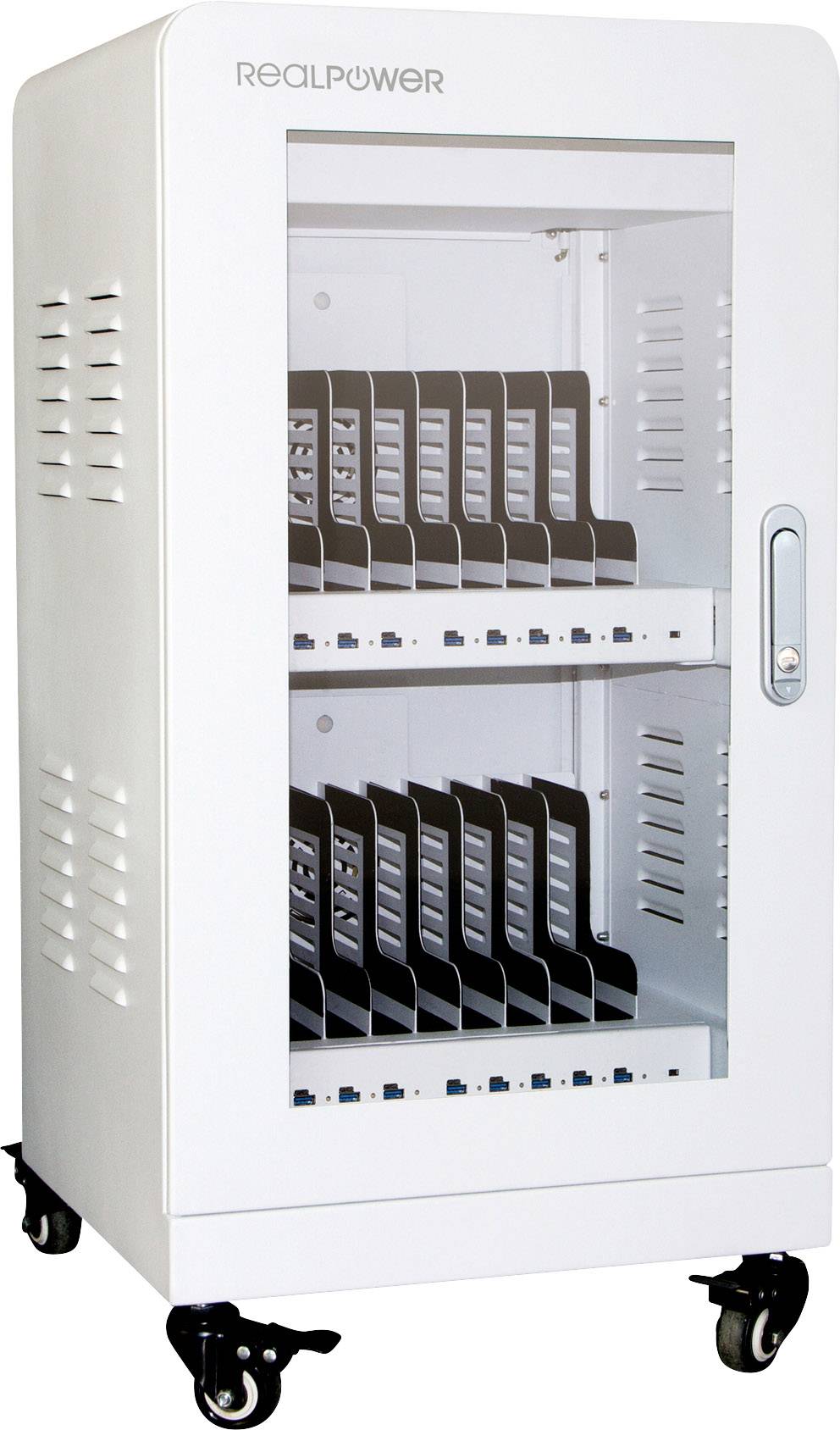 RealPower Ladestation Power Station  20    480W  20xUSB-A (Speditionsversand) von Realpower
