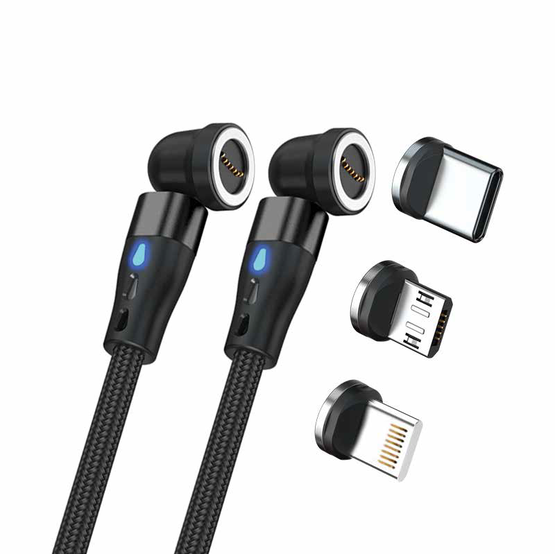RealPower Magnetic cable,1m,2x magnetisch,schwarz mit Adapte RealPower Magnetic cable,1m,2x magnetisch,schwarz mit Adapte von Realpower