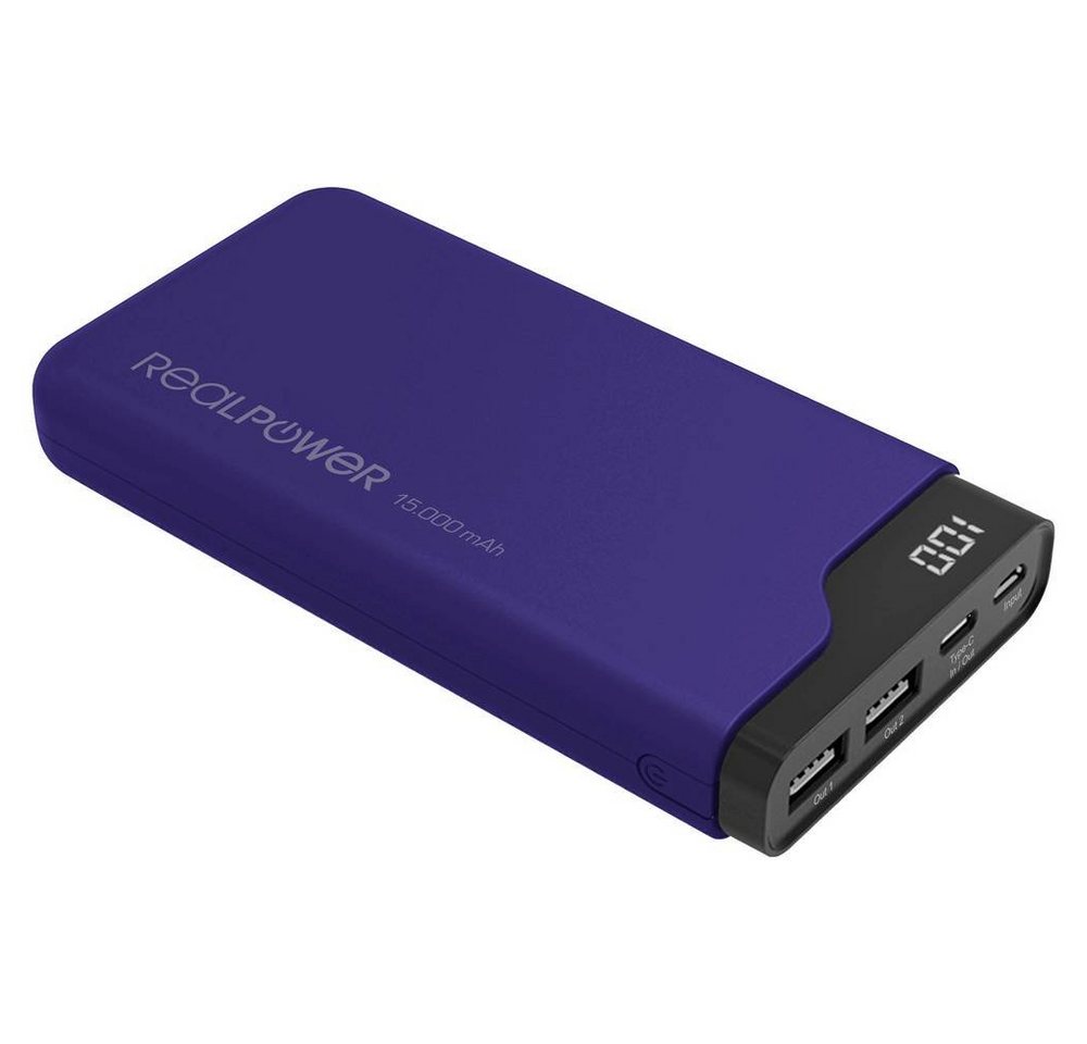 Realpower Powernbank navyblue Powerbank von Realpower