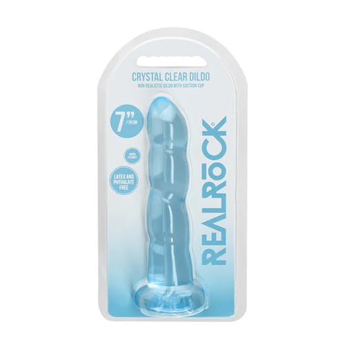 Realrock Non Realistic Dildo with Suction Cup, Blue, 17.5 cm Size von Realrock
