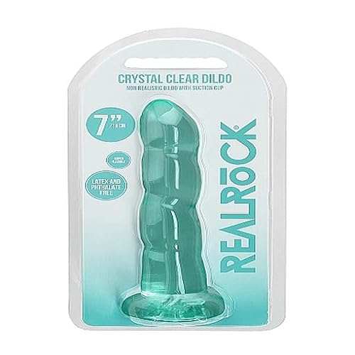 Realrock Non Realistic Dildo with Suction Cup, Green, 17.5 cm Size von Realrock