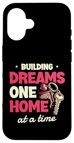 Building Dreams One Home At A Time Immobilienmakler Makler Hülle für iPhone 16 Building Dreams One Home At A Time Immobilienmakler Makler Hülle für iPhone 16 von Realtor Sell House Agent Sayings For Realtors