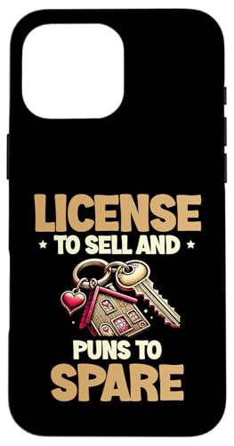 Lizenz zum Verkauf und Wortspiele zum Ersatz von Immobilienmaklern Hülle für iPhone 16 Pro Max Lizenz zum Verkauf und Wortspiele zum Ersatz von Immobilienmaklern Hülle für iPhone 16 Pro Max von Realtor Sell House Agent Sayings For Realtors