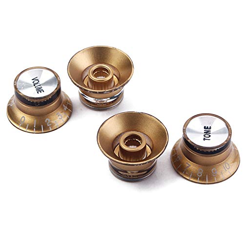Reapyyt 4 StüCk Geschwindigkeit Steuerung KnöPfe 2 Ton 2 LautstäRke für LP SG Gitarre Golden KnöPfe Gitarren ZubehöR Reapyyt 4 StüCk Geschwindigkeit Steuerung KnöPfe 2 Ton 2 LautstäRke für LP SG Gitarre Golden KnöPfe Gitarren ZubehöR von Reapyyt