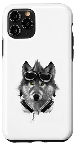 Wolf Mohawk Kopfhörer Music Rebel Animal Artwork Hülle für iPhone 11 Pro von Rebel Wolf Wear