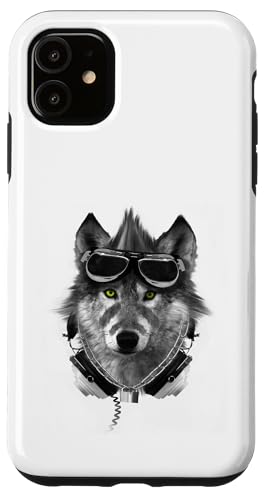 Wolf Mohawk Kopfhörer Music Rebel Animal Artwork Hülle für iPhone 11 von Rebel Wolf Wear