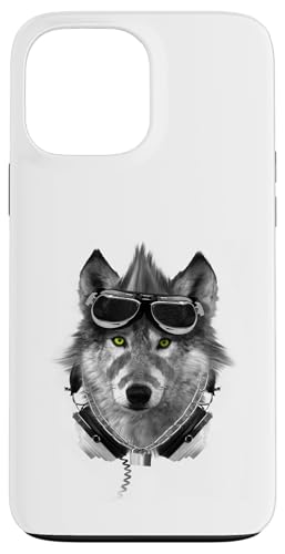 Wolf Mohawk Kopfhörer Music Rebel Animal Artwork Hülle für iPhone 13 Pro Max von Rebel Wolf Wear
