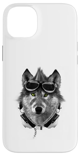 Wolf Mohawk Kopfhörer Music Rebel Animal Artwork Hülle für iPhone 14 Plus von Rebel Wolf Wear