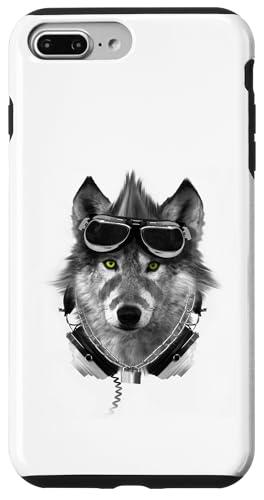 Wolf Mohawk Kopfhörer Music Rebel Animal Artwork Hülle für iPhone 7 Plus/8 Plus von Rebel Wolf Wear