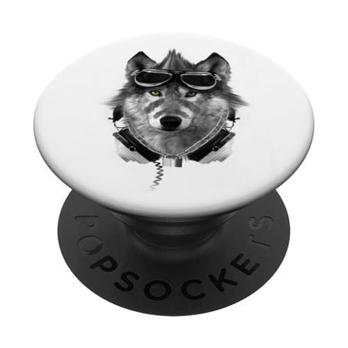 Wolf Mohawk Kopfhörer Music Rebel Animal Artwork PopSockets Klebender PopGrip Wolf Mohawk Kopfhörer Music Rebel Animal Artwork PopSockets Klebender PopGrip von Rebel Wolf Wear
