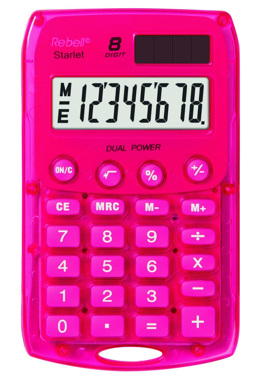 Rebell Taschenrechner Starlet pink Rebell Taschenrechner Starlet pink von Rebell