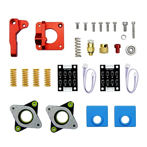 3D-Drucker-Upgrade-Kit, Premium-Bowdenrohr, Metallzufuhr, Extruder-Rahmenbeschläge und Schrittdämpfer, 3D-Druckerteile und Zubehör, 3er-Set von Rebellious