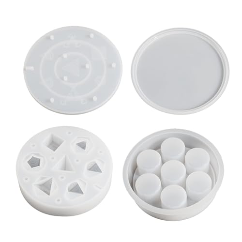 7 Stile Epoxidharz Würfelformen Silikonharz Gussteile Polyeder Spielwürfel Schlüsselanhänger Formen Für Heimwerker Brettspiele 7 Stile Epoxidharz Würfelformen Silikonharz Gussteile Polyeder Spielwürfel Schlüsselanhänger Formen Für Heimwerker Brettspiele von Rebellious