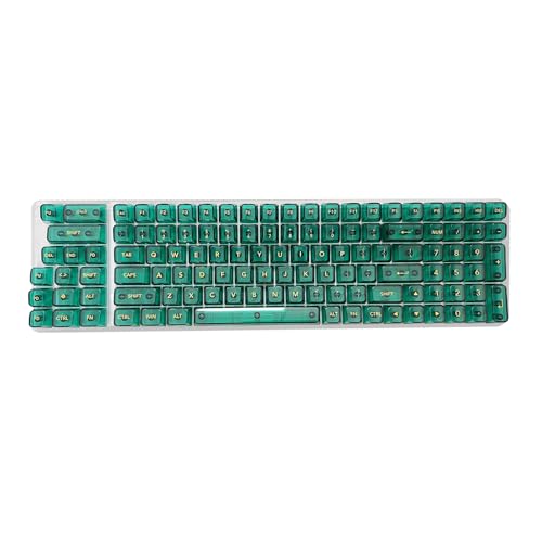 Rebellious 115 Stück Transparente Tastenkappen Mit Hintergrundbeleuchtung OEM Höhe Verbessert Tippen Für Mechanische Tastaturen Mit 61 87 98 104 Layouts von Rebellious