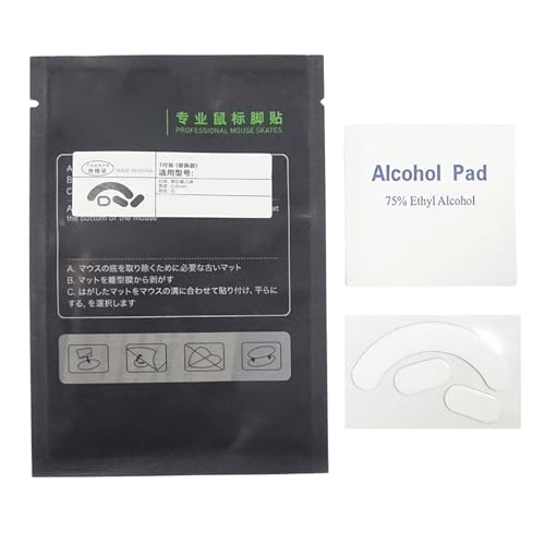 Rebellious Ersatz Mausschlittschuh Pad 1 Pack Round Gekrümmte Kanten Mausfüße Aufkleber Für Maus von Rebellious