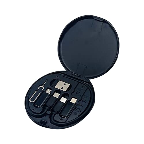 Rebellious Multi-Ladekabel-Adapter Typ-C auf Micro-USB-Kabel-Konverter-Adapter, kann als Telefonhalter verwendet werden, Multi-Ladekabel-Adapter-Set von Rebellious