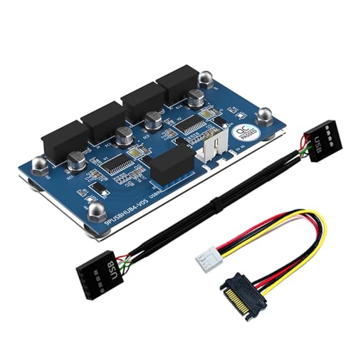Rebellious USB 2.0 9-polige Bis 4-Wege Splitter Hubs USB 2.0 9-polige Header Magnethalterung Für Sichere Platzierung Von Verlängerungs Splittern Rebellious USB 2.0 9-polige Bis 4-Wege Splitter Hubs USB 2.0 9-polige Header Magnethalterung Für Sichere Platzierung Von Verlängerungs Splittern von Rebellious